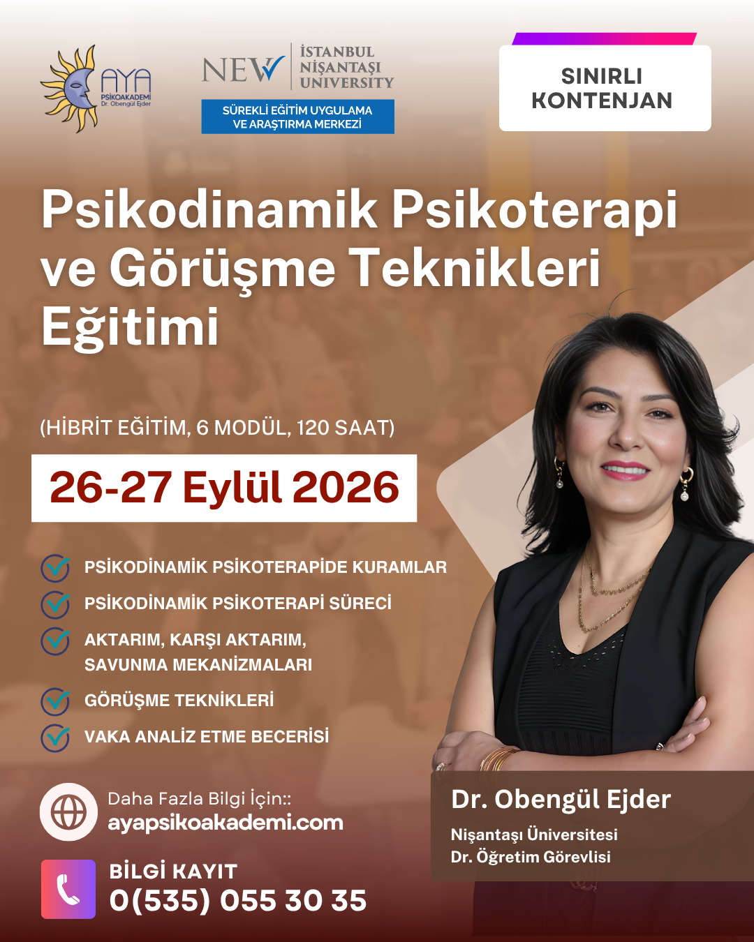 AYA PSİKOAKADEMİ - Psikodinamik Psikoterapi